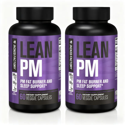 Jacked Factory Lean PM Night Sleep Aid Weight Loss  Pills（2 bottles）