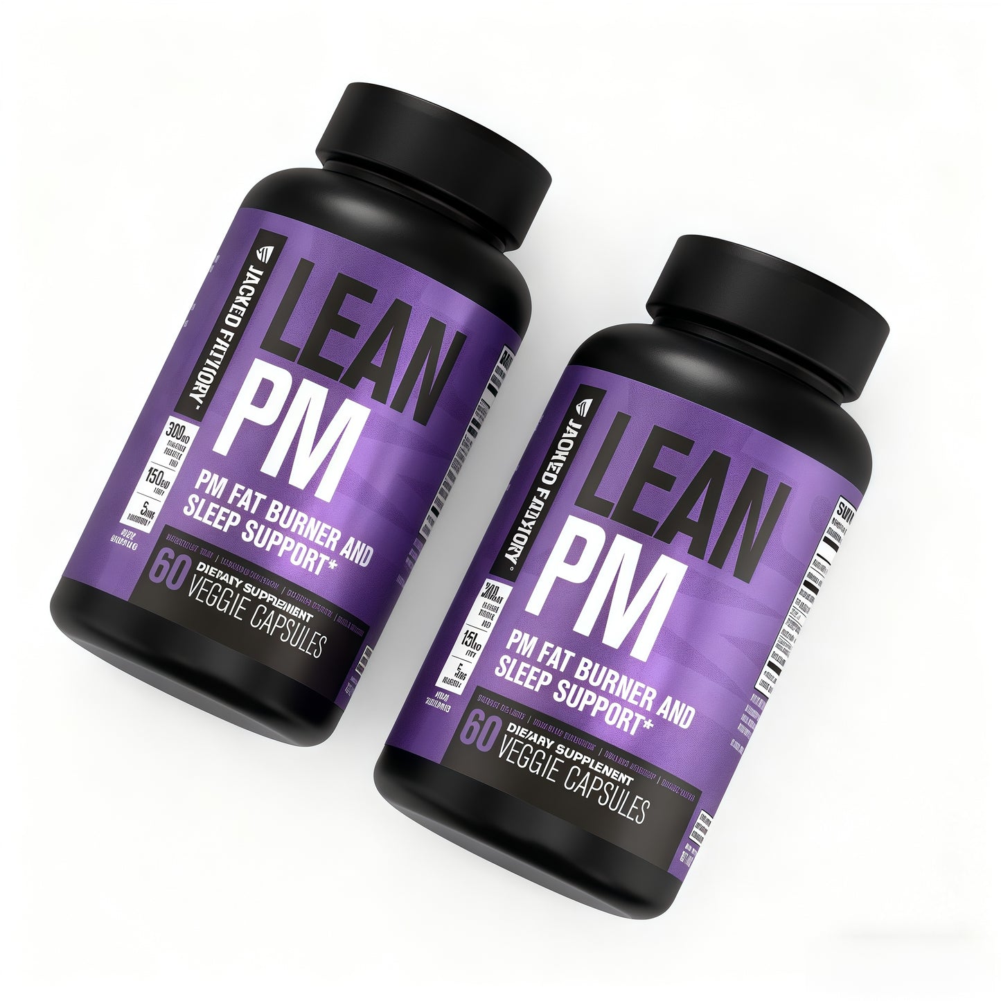 Jacked Factory Lean PM Night Sleep Aid Weight Loss  Pills（2 bottles）