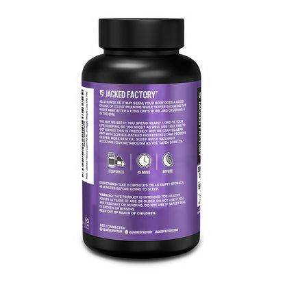 Jacked Factory Lean PM Night Sleep Aid Weight Loss  Pills（2 bottles）